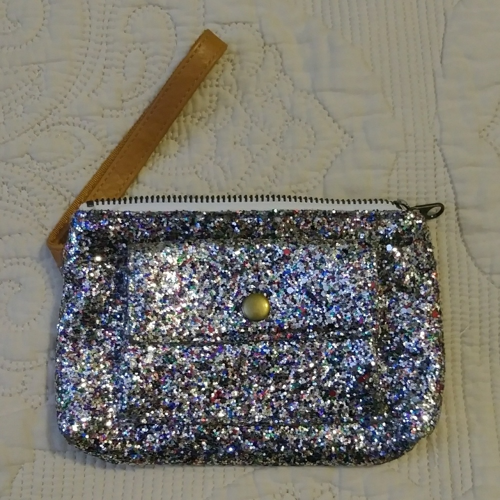 Wristlet card case - J Crew / Crew Cuts - Glitter